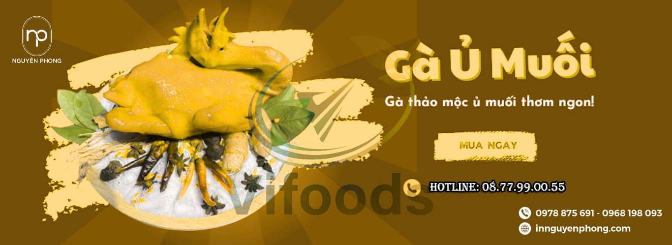 in tem gà ủ muối đẹp mắt